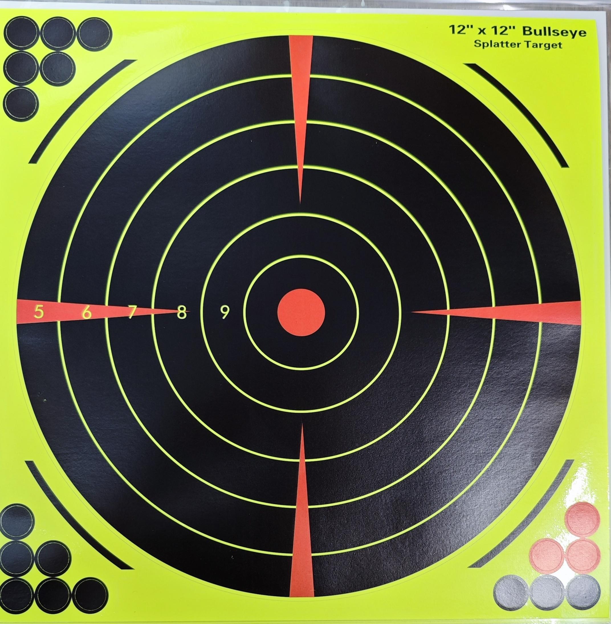 BLACKOUT TACTICAL 12 INCH SPLATTER SHOOTING TARGETS ADHESIVE PAPER ...