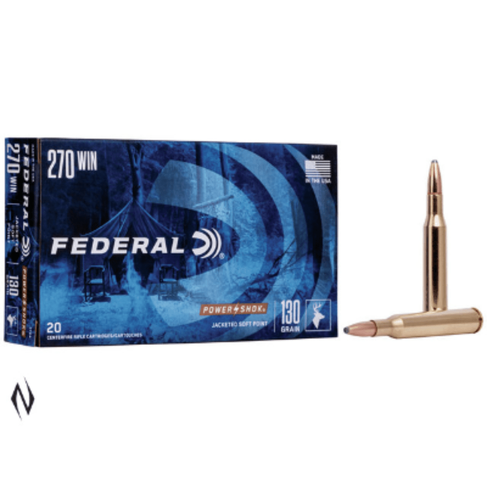 FEDERAL 270 WIN 130GR SP POWER-SHOK 20PK