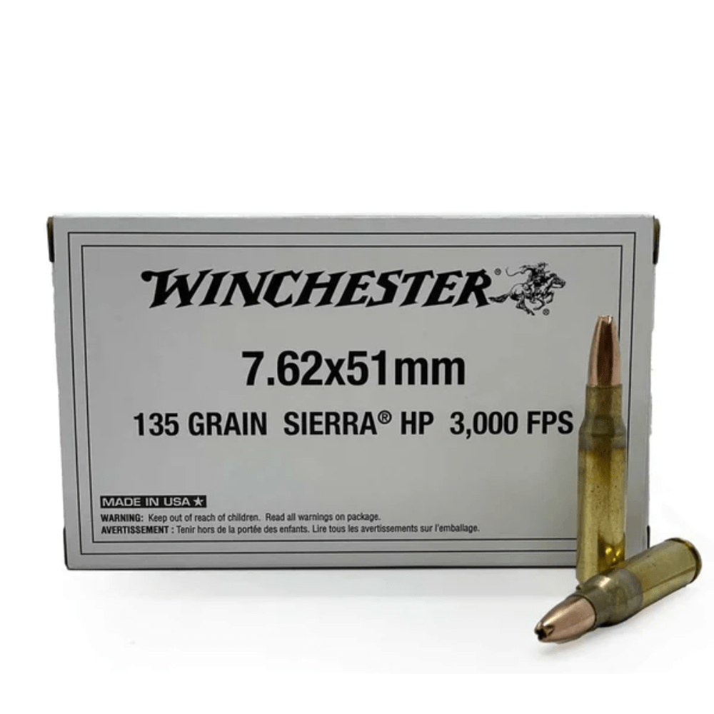 WINCHESTER 308WIN 7.62x51mm NATO 135GR HP SIERRA 40PK