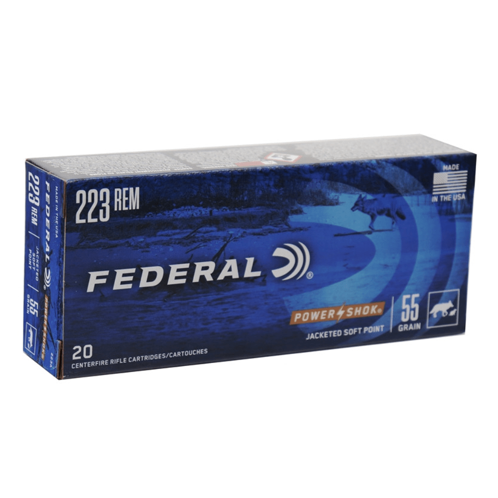 FEDERAL 223REM 55GR SP POWER-SHOK 20PK
