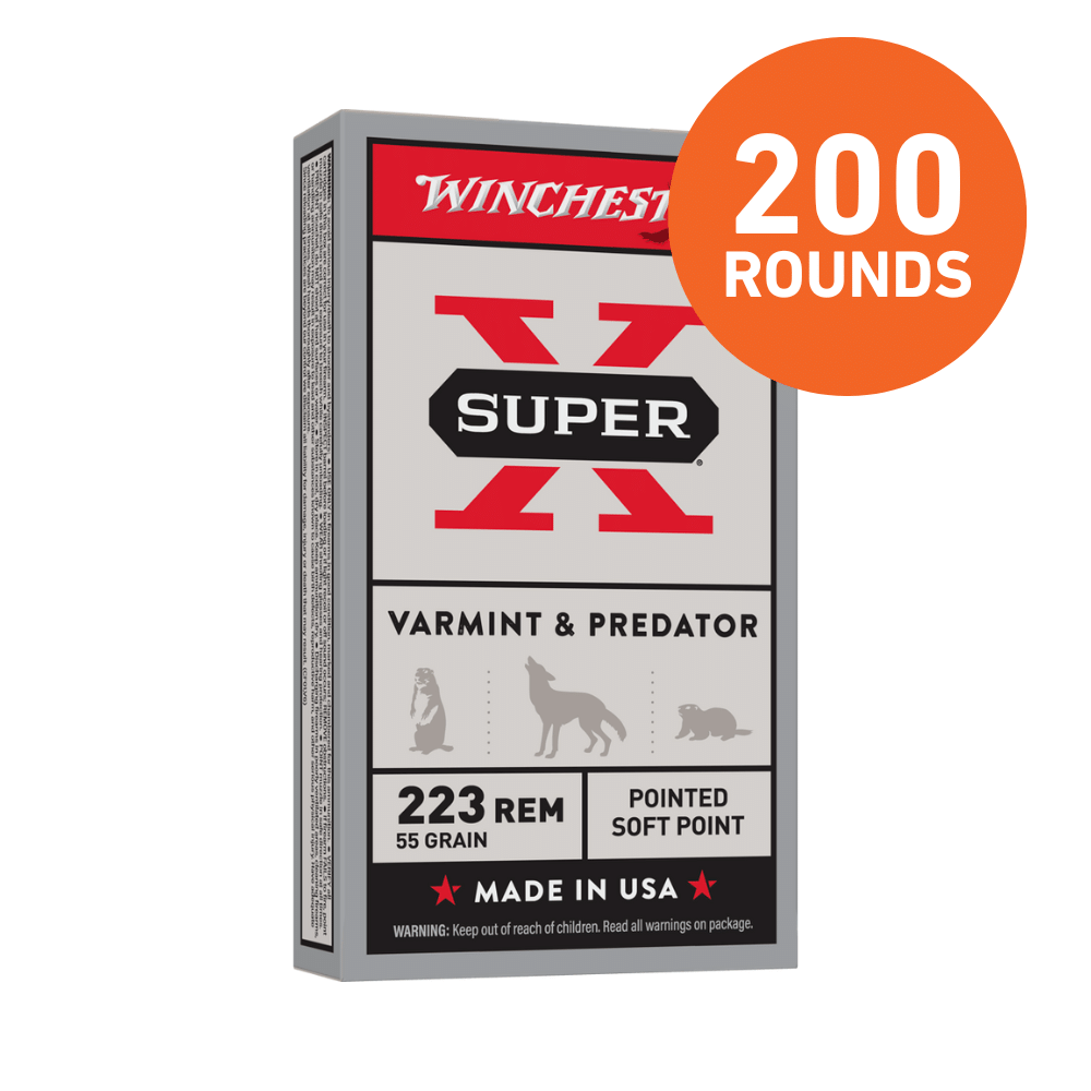 WINCHESTER SUPER X 223REM 55GR PSP 200CTN