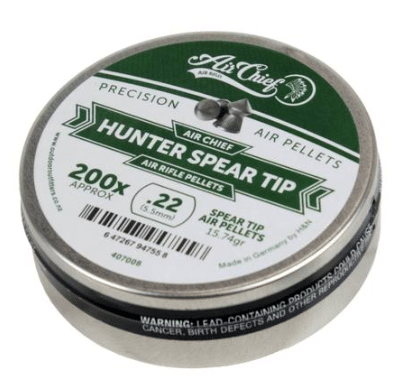AIR CHIEF by H&N HUNTER SPEAR TIP 22AIR PELLET 200PK